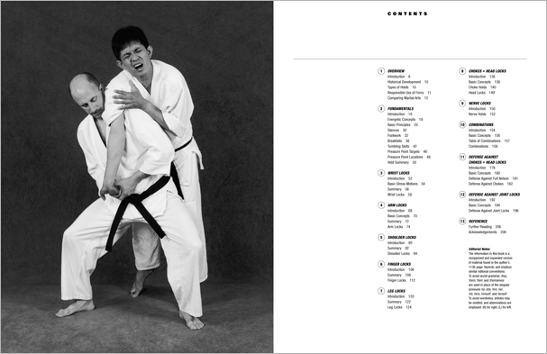 Sample pages from 'The Art of Holding'; one in a series of remarkable books that provide an in-depth look at the core concepts and techniques shared by a broad range of martial arts styles. Contains over 155 practical holds including joint locks, chokes, nerve holds, takedowns, pins, advanced combinations, and counterholds.