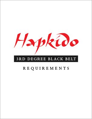Sample pages from Hapkido Manuals by Marc Tedeschi, an invaluable series of concise affordable study-guides summarizing all Hapkido belt ranks, from novice to master-level.