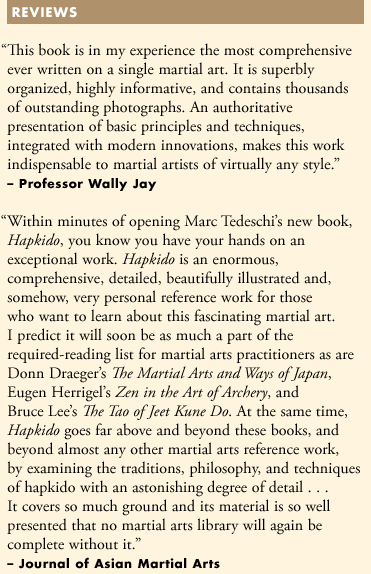 Reviews of Marc Tedeschi's book 'Hapkido: Traditions, Philosophy, Technique'