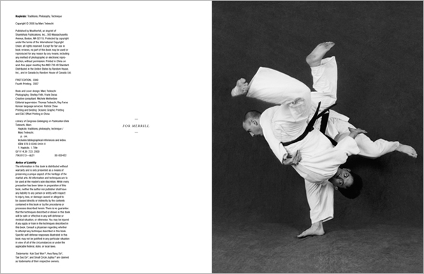 Sample pages from 'Hapkido', the most comprehensive book ever written on a single martial art; 1136 pages, 9000 photos, 2000 martial techniques.