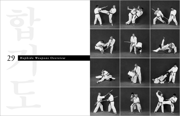 Sample pages from 'Hapkido', the most comprehensive book ever written on a single martial art; 1136 pages, 9000 photos, 2000 martial techniques.