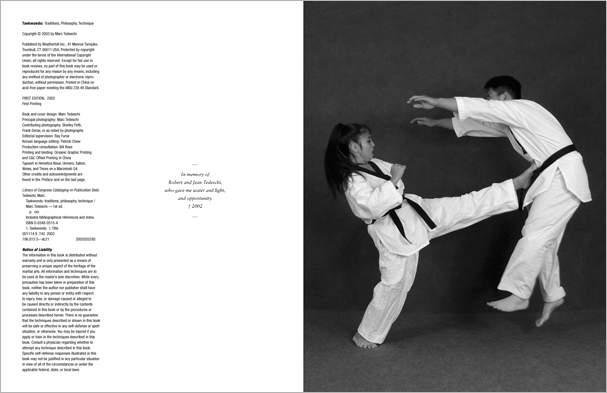 Sample pages from 'Taekwondo', the most comprehensive book ever written on the world's most popular martial art; 896 pages, 8600 photos, Traditional and Olympic-Style.